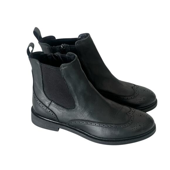 Jeffrey Campbell Edmone Leather Chelsea boots black 7.5 - Picture 3 of 13